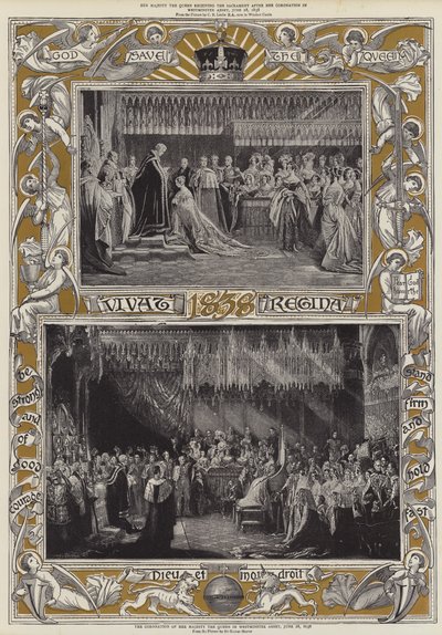 De Kroning van Hare Majesteit de Koningin in Westminster Abbey, 28 juni 1838 door Charles Robert Leslie