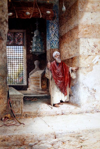 De ingang van de moskee, c.1870 door Charles Robertson