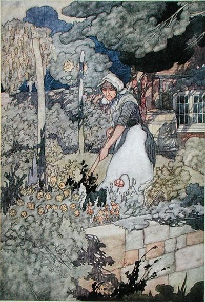 Een cottage tuin, gepubliceerd in 1912 door Charles Robinson