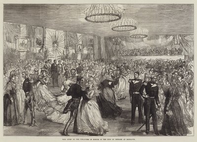 Bal gegeven door de IJslanders ter ere van de koning van Denemarken in Reykjavik door Sir John Charles Robinson