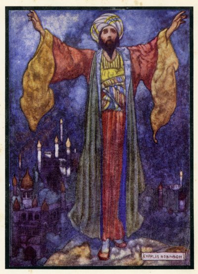 Illustratie voor De Rubaiyat van Omar Khayyam door Charles Robinson