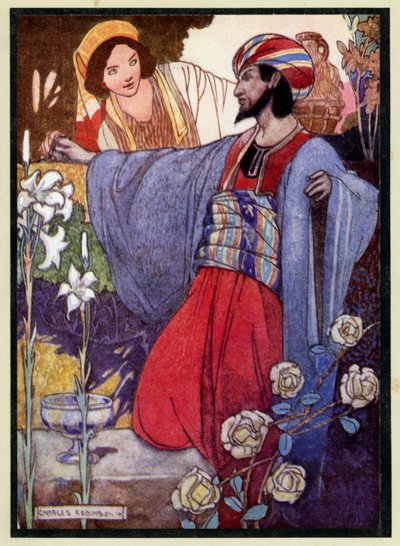 Illustratie voor De Rubaiyat van Omar Khayyam door Charles Robinson