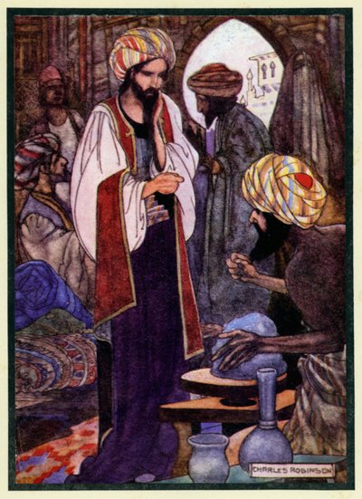Illustratie voor De Rubaiyat van Omar Khayyam door Charles Robinson