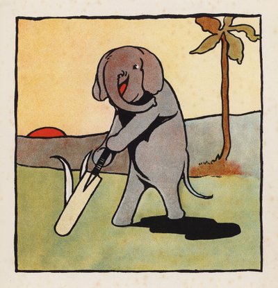 Onzin: Olifant die cricket speelt door Charles Robinson