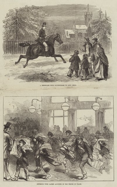 De gezondheid van de Prins van Wales door Sir John Charles Robinson