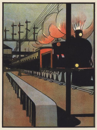 De Nachttrein die een Station Verlaat door Charles Robinson