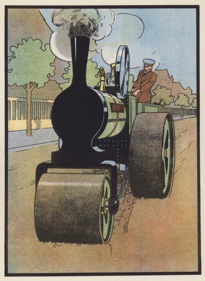 De Wegwals aan het Werk door Charles Robinson