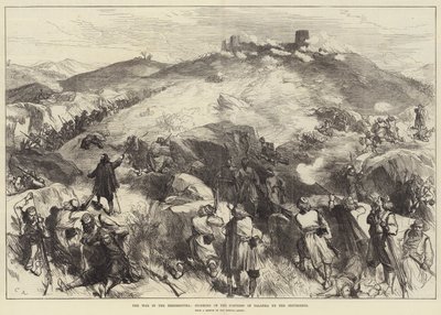 De oorlog in Herzegovina, bestorming van het fort van Palanka door de opstandelingen door Sir John Charles Robinson