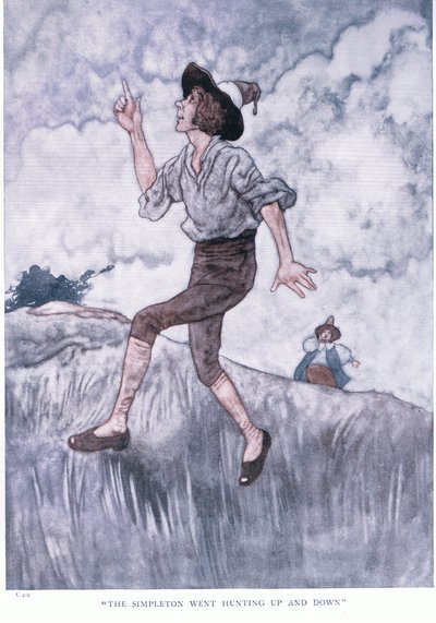 De simpele ziel ging op en neer jagen door Charles Robinson