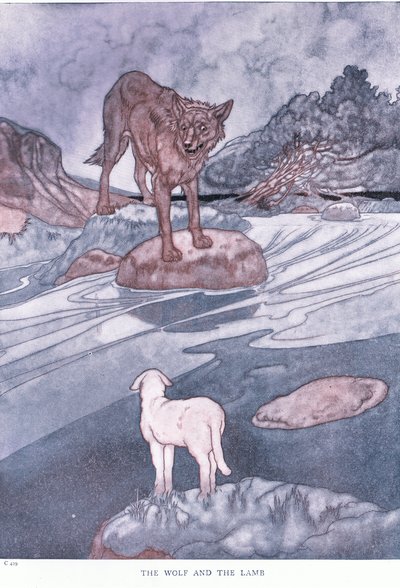 De wolf en het lam door Charles Robinson