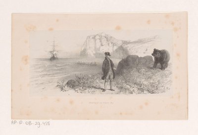 Baron von Münchhausen met beer door Charles Rochussen