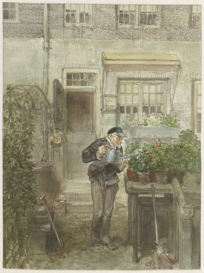 De bloemenliefhebber door Charles Rochussen