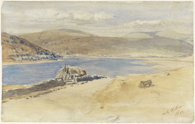 Gezicht op het Loch Linnhe bij Fort William, Schotland door Charles Rochussen