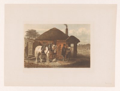 Hoefsmid in gesprek met man door Charles Rochussen