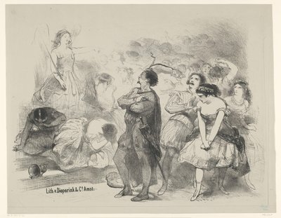 Scène uit ballet Astaroth door Charles Rochussen