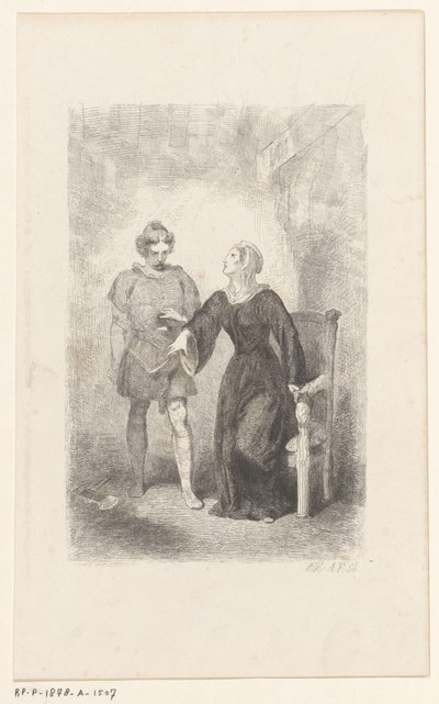 Wilfried bij zijn moeder door Charles Rochussen