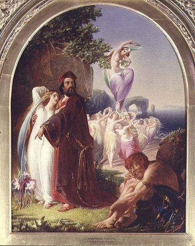 Prospero en Miranda door Charles Rolt