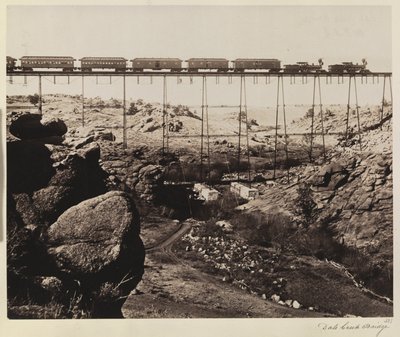 Dale Kreek Brug door Charles Roscoe Savage