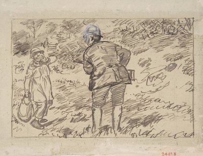 Een berisping, 1870-1891 door Charles Samuel Keene
