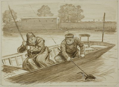 Visscène door Charles Samuel Keene