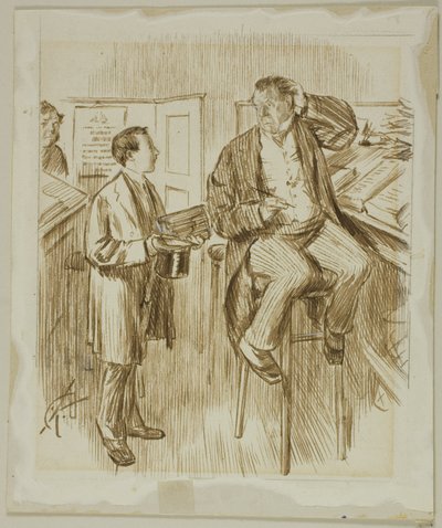 Voor de derde keer vragen door Charles Samuel Keene