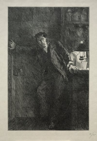 De Jas met de Bontvoering, 1869 door Charles Samuel Keene