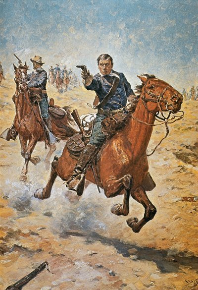 Dood Zeker: een U.S. Cavalerie soldaat in de jaren 1870 door Charles Schreyvogel