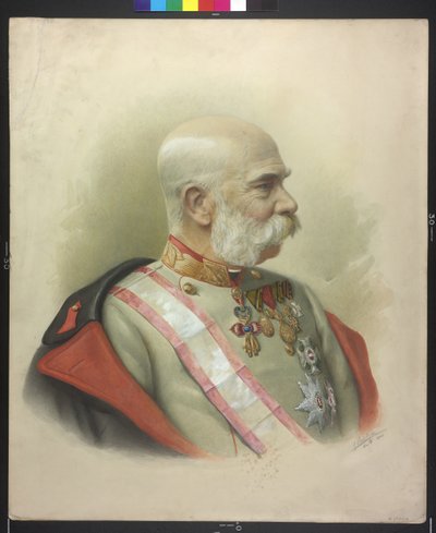Frans Jozef I, Keizer van Oostenrijk in latere jaren door Charles Scolik