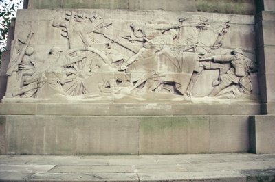Detail van het Koninklijk Artillerie Monument door Charles Sergeant Jagger