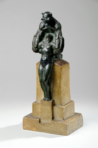 Maquette voor een Tuinfonteingroep van Nimfen en Saters door Charles Sergeant Jagger