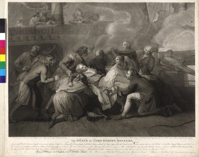 Lord Robert Manners (1758-1782) De dood van Lord Robert Manners door Charles Sherwin