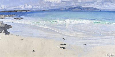 Aprilgolf, Iona, 2013 (olieverf op doek) door Charles Simpson