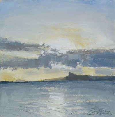 Eigg, 2013 (olieverf op doek) door Charles Simpson