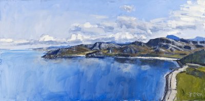 Sea Reflections, Gruinard, 2011 (olieverf op doek) door Charles Simpson