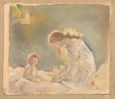 Kinderaanbidding, ca. 1926 door Charles Sims