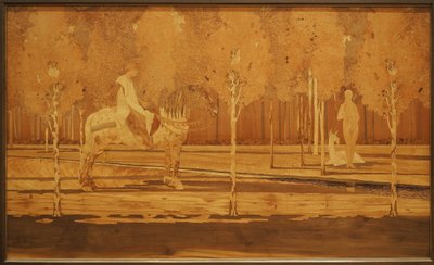 De Dame en de Eenhoorn 1925 door Charles Spindler