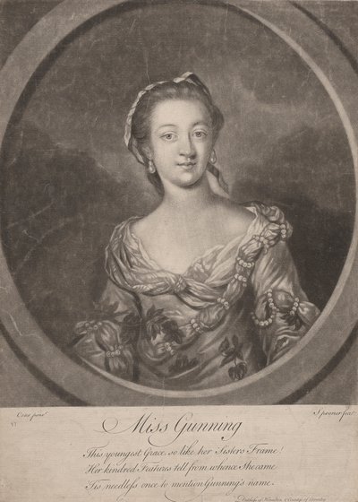 Juffrouw Catharine Gunning door Charles Spooner