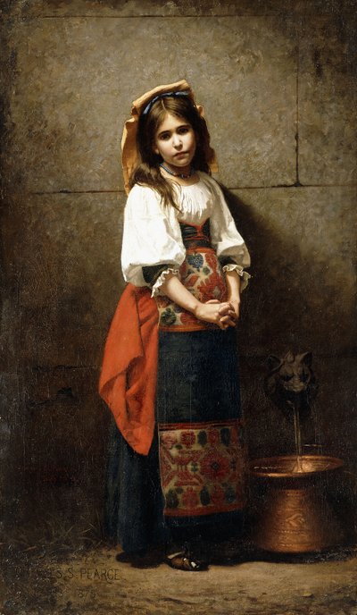 De Italiaanse door Charles Sprague Pearce