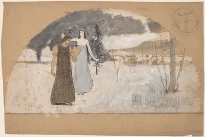 Studies voor Lunetten door Charles Sprague Pearce