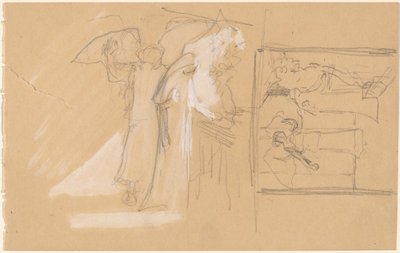 Studies voor een paneel door Charles Sprague Pearce