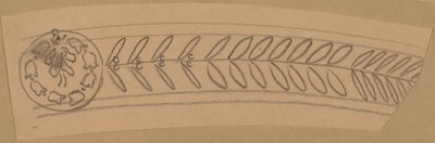 Studie voor een randontwerp door Charles Sprague Pearce