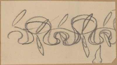 Studie voor een Randontwerp door Charles Sprague Pearce