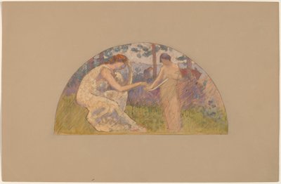 Studie voor een Lunet door Charles Sprague Pearce