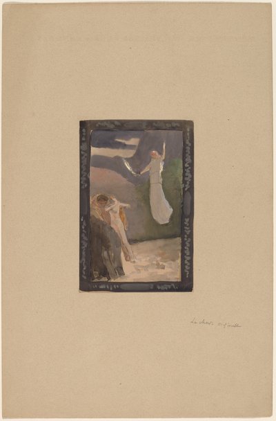 Studie voor een paneel door Charles Sprague Pearce