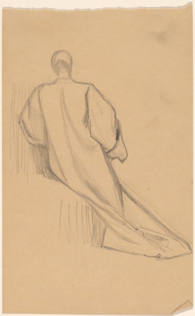 Studie van een Figuur van Achteren door Charles Sprague Pearce