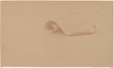 Studie van een Scroll door Charles Sprague Pearce