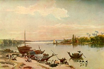 Barrackpur - Aan de Ganges nabij Calcutta, 1840s, 1901 door Charles Stewart Hardinge