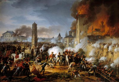 Aanval en verovering van Regensburg door maarschalk Lannes op 23/04/1809 door Charles Thevenin