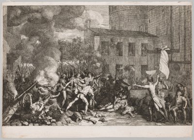 De Bestorming van de Bastille, 14 juli 1789 door Charles Thevenin