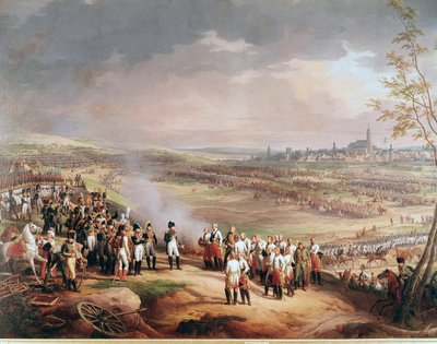De overgave van Ulm, 20 oktober 1805, aan het Franse leger tijdens de Napoleontische oorlogen (Detail) door Charles Thevenin